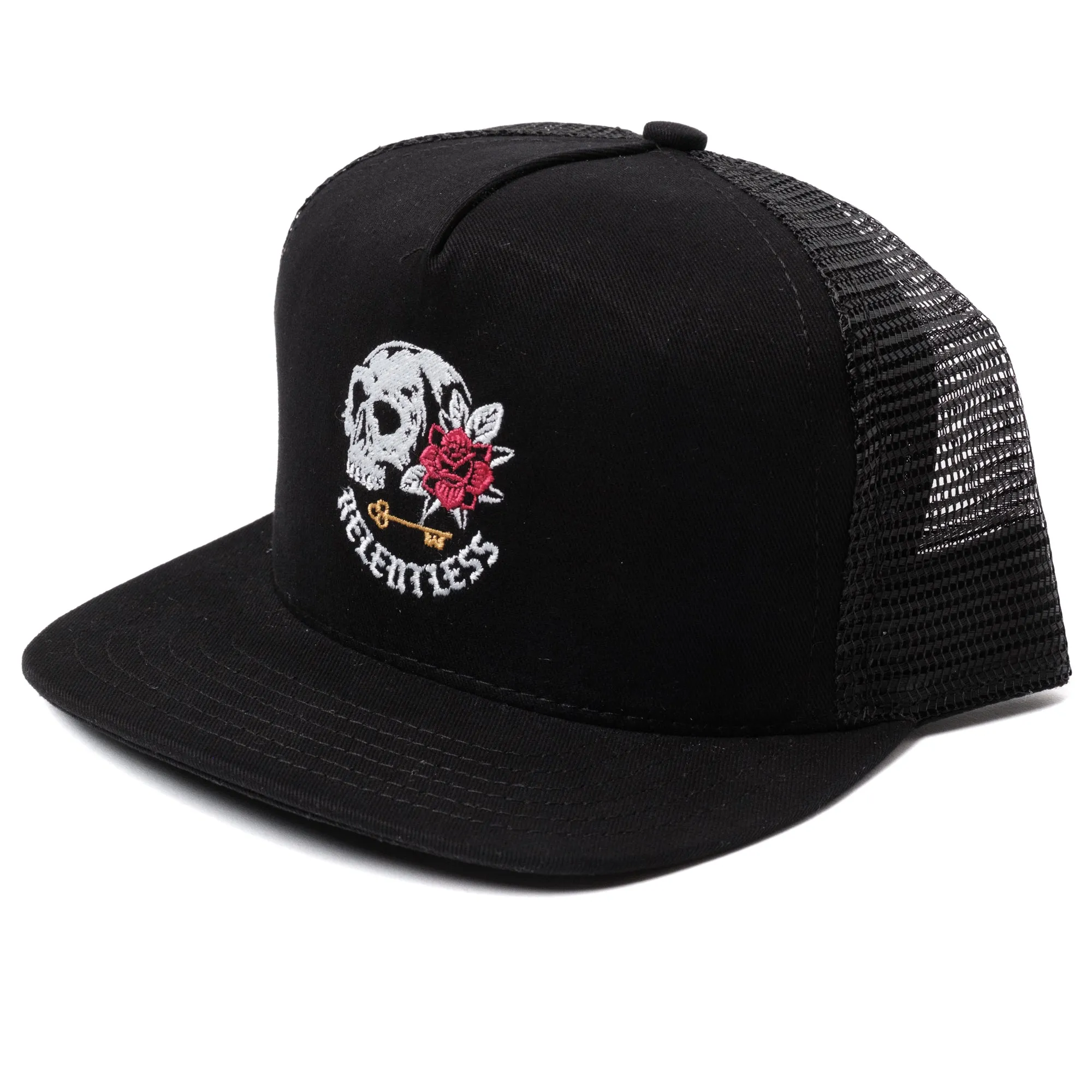 Snake Oil Provisions "Relentless" Logo Trucker Hat Black