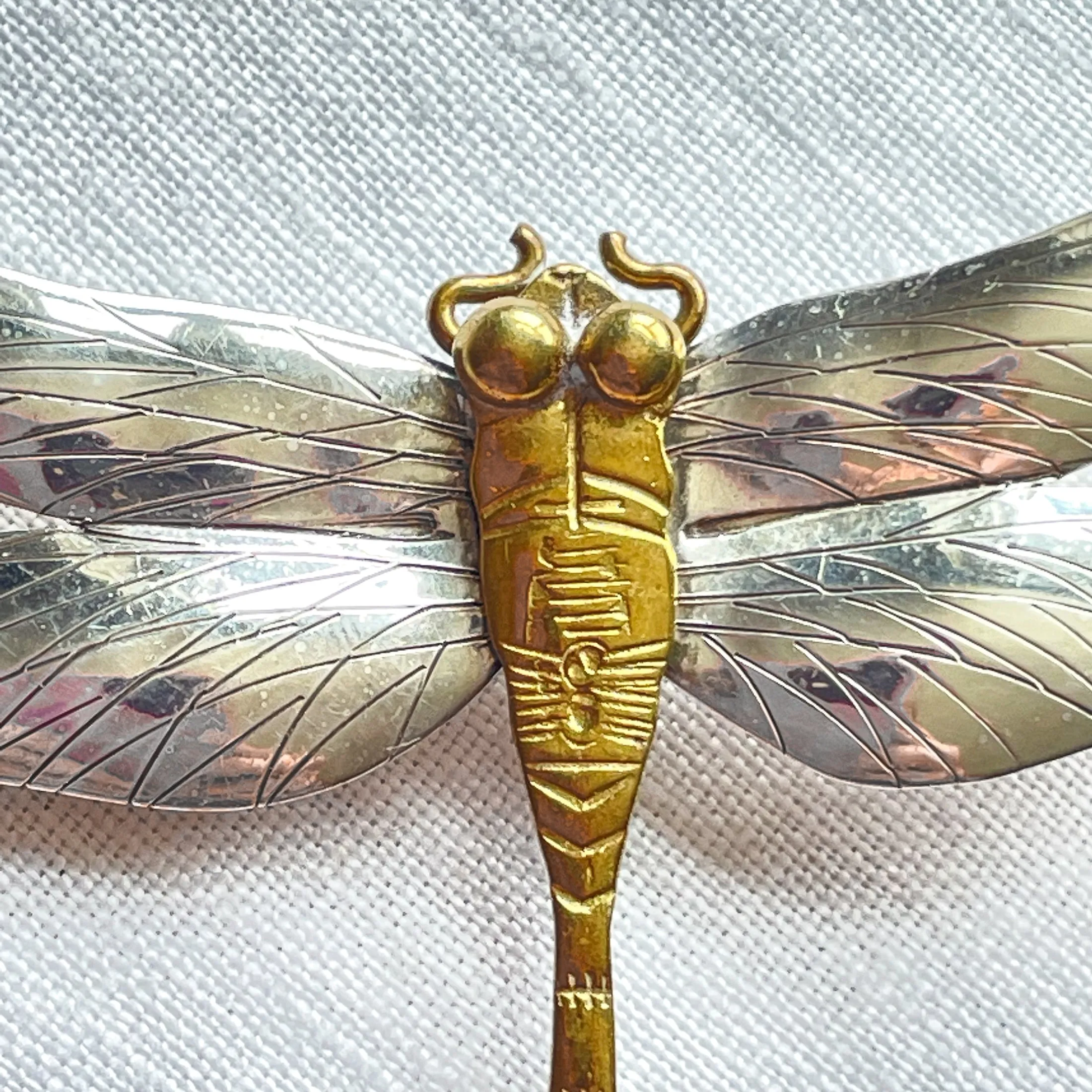 SOLD Vintage Courtney Peterson Sterling Silver Dragonfly Brooch/Pendant