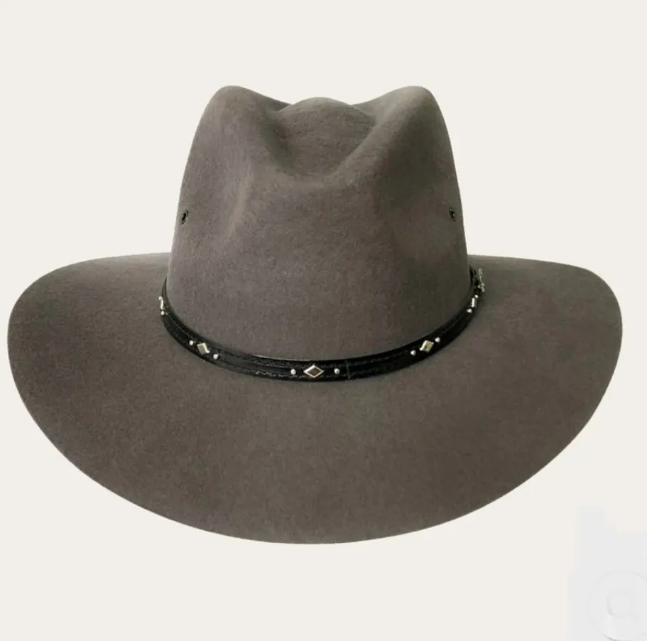 Stetson - Bluegrass - Western Fedora - Smoke - 62cm