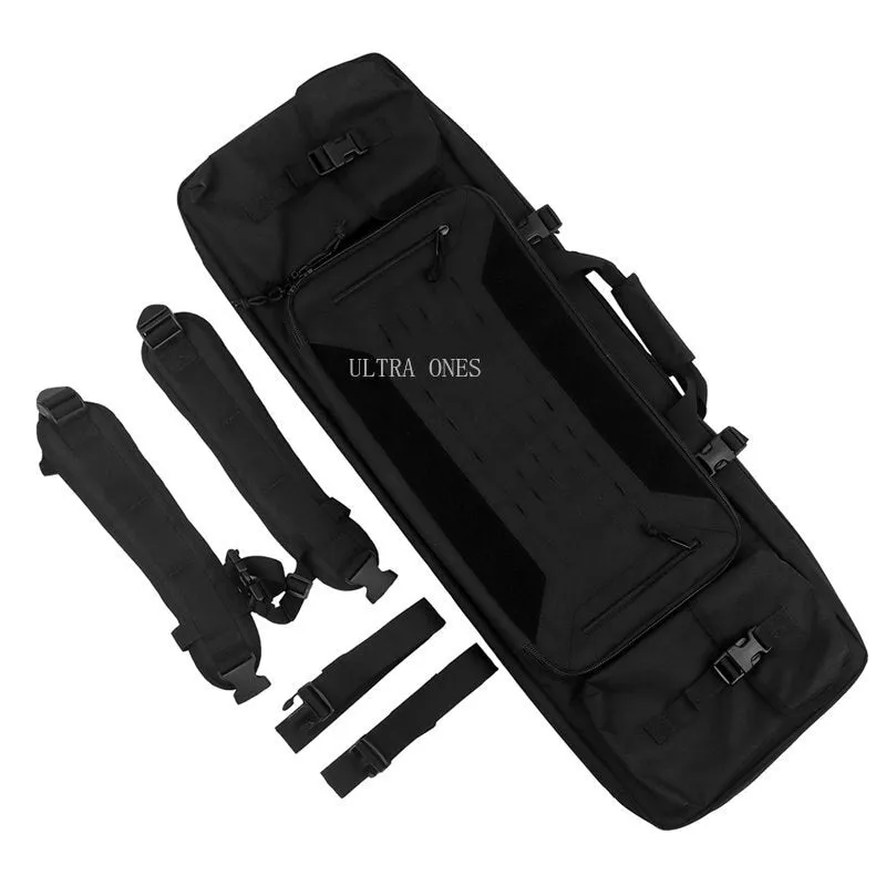 Tactical Gun Bag Outdoor Hunting Shooting Two Rifles Bags Large Capacity Airsoft Paintball War Game Gun Backpack Handbad