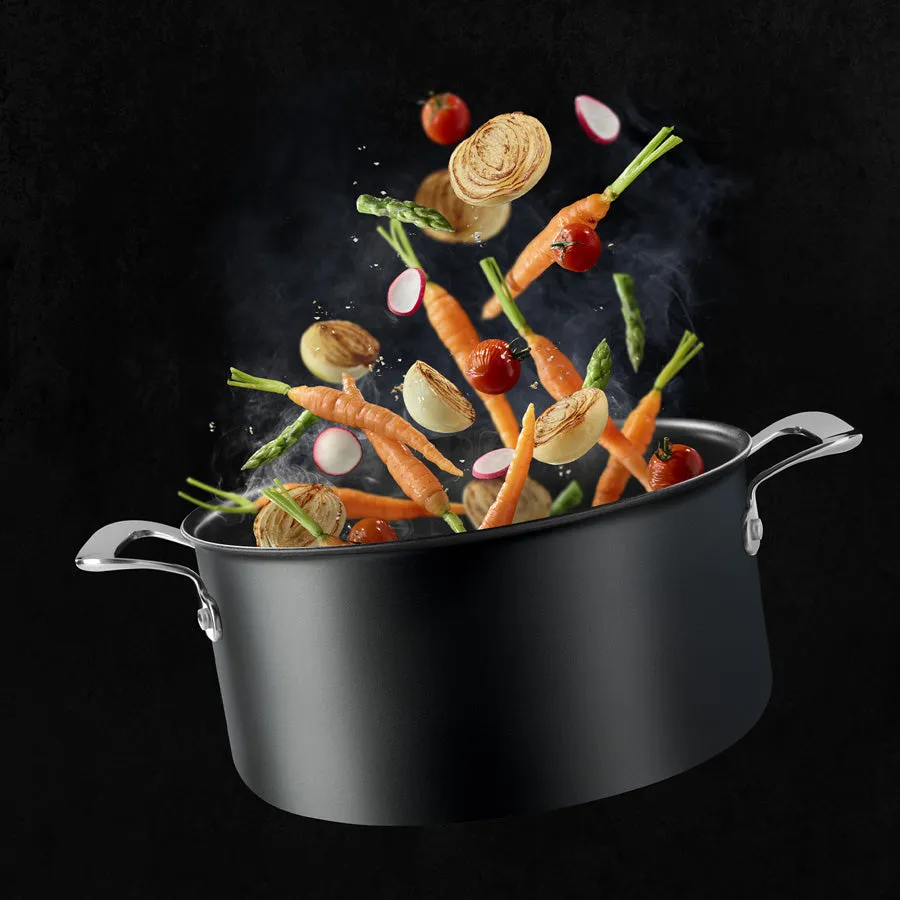 Tefal Unlimited Premium Non-Stick Induction Stewpot 24cm/5L   Lid