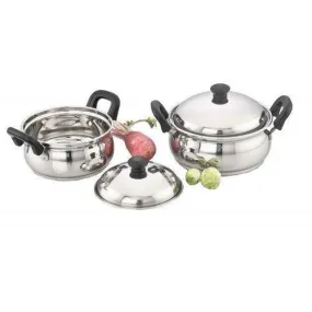 Ultima IB Stainless Steel 4Pcs Cook 'n' Serve Pot